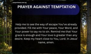 Prayer Against Temptation